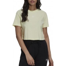 adidas Originals Women's Tennis Luxe Cropped Hazy Yellow T-Shirt