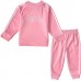 adidas Toddler Classic Tricot Jacket and Jogger Pants Light Pink Set adidas Toddler Classic Tricot Jacket and Jogger Pants Light Pink Set