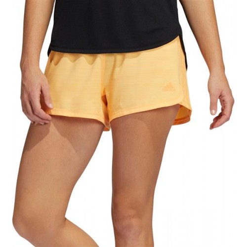 adidas Women's 3-Stripes Pacer Woven Hazy Orange Shorts adidas Women's 3-Stripes Pacer Woven Hazy Orange Shorts