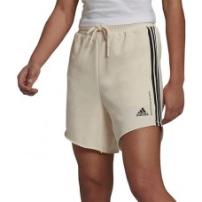 adidas Women's 3-Stripes Recycled Wonder White Shorts adidas Women's 3-Stripes Recycled Wonder White Shorts