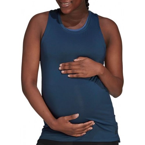 adidas Women's AEROREADY Primegreen Designed 2 Move Sport Maternity Tank Crew Navy Top adidas Women's AEROREADY Primegreen Designed 2 Move Sport Maternity Tank Crew Navy Top