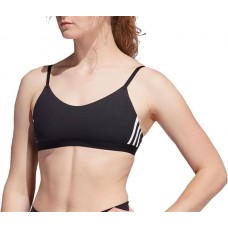 adidas Women's All Me 3-Stripe Core Black Bra