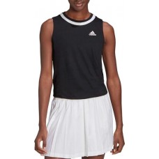 adidas Women's Club Knotted Tank Black/White Top
