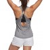 adidas Women's Club Tieback Tennis Dark Grey Heather Tank adidas Women's Club Tieback Tennis Dark Grey Heather Tank