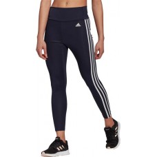adidas Women's Designed to Move High-Rise 3-Stripes 7/8 Sport Legend Ink/White Tights adidas Women's Designed to Move High-Rise 3-Stripes 7/8 Sport Legend Ink/White Tights