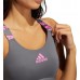 adidas Women's Don't Rest Branded Grey/Screaming Pink Bra adidas Women's Don't Rest Branded Grey/Screaming Pink Bra