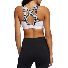 adidas Women's Don't Rest Branded White/Black 2 Bra adidas Women's Don't Rest Branded White/Black 2 Bra