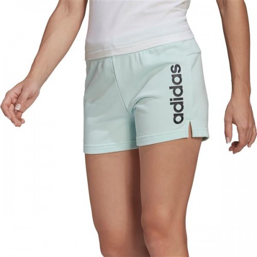 adidas Women's Essential Slim Ice Mint/White Shorts adidas Women's Essential Slim Ice Mint/White Shorts
