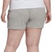 adidas Women's Essential Slim Medium Grey Heather Shorts adidas Women's Essential Slim Medium Grey Heather Shorts