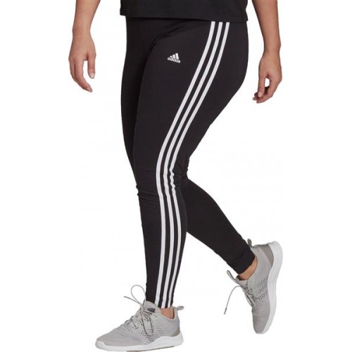 adidas Women's Essentials 3-Stripes Black/White Leggings adidas Women's Essentials 3-Stripes Black/White Leggings