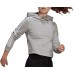 adidas Women's Essentials 3-Stripes Cropped Mgh/White Hoodie adidas Women's Essentials 3-Stripes Cropped Mgh/White Hoodie