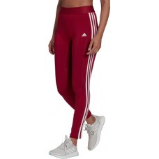 adidas Women's Essentials 3-Stripes Legacy Burgundy Leggings adidas Women's Essentials 3-Stripes Legacy Burgundy Leggings