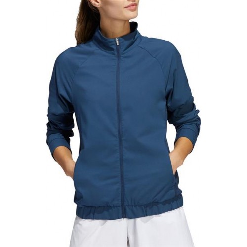 adidas Women's Essentials Full Zip Golf Crew Navy Jacket adidas Women's Essentials Full Zip Golf Crew Navy Jacket