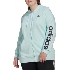 adidas Women's Essentials Full-Zip Ice Mint Hoodie adidas Women's Essentials Full-Zip Ice Mint Hoodie
