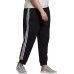 adidas Women's Essentials Single Jersey 3-Stripes Jogger Black Pants adidas Women's Essentials Single Jersey 3-Stripes Jogger Black Pants