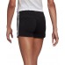 adidas Women's Essentials Slim 3-Stripes Black/White Shorts adidas Women's Essentials Slim 3-Stripes Black/White Shorts