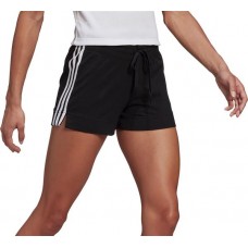adidas Women's Essentials Slim 3-Stripes Black/White Shorts