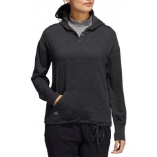 adidas Women's Essentials Slub Recycled Golf Black/White Hoodie