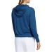 adidas Women's Essentials Slub Recycled Golf Crew Navy/Blue Rush Hoodie adidas Women's Essentials Slub Recycled Golf Crew Navy/Blue Rush Hoodie