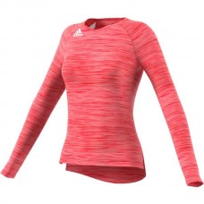 Adidas Women's HiLo Long Sleeve Power Red/White Jersey Adidas Women's HiLo Long Sleeve Power Red/White Jersey