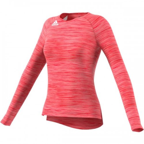 Adidas Women's HiLo Long Sleeve Power Red/White Jersey Adidas Women's HiLo Long Sleeve Power Red/White Jersey