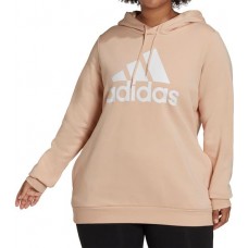 adidas Women's Loungewear Essentials Logo Fleece Halo Blush Hoodie adidas Women's Loungewear Essentials Logo Fleece Halo Blush Hoodie