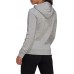 adidas Women's Loungewear Essentials Logo Fleece Medium Grey Heather/White Hoodie adidas Women's Loungewear Essentials Logo Fleece Medium Grey Heather/White Hoodie