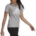 adidas Women's Loungewear Essentials Logo Medium Grey Heather T-Shirt adidas Women's Loungewear Essentials Logo Medium Grey Heather T-Shirt