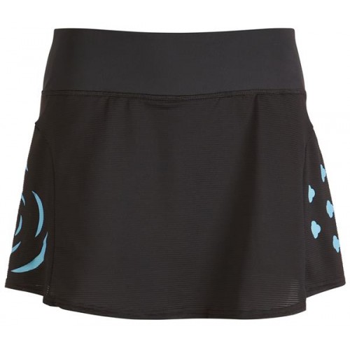 adidas Women's Paris Tennis Match Carbon/Pulse Aqua Skirt adidas Women's Paris Tennis Match Carbon/Pulse Aqua Skirt
