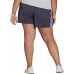 Adidas Women's Plus Pacer Woven Shadow Navy/White Shorts