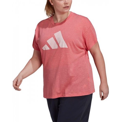 adidas Women's Plus Winner's 2.0 Hazy Rose T-Shirt adidas Women's Plus Winner's 2.0 Hazy Rose T-Shirt