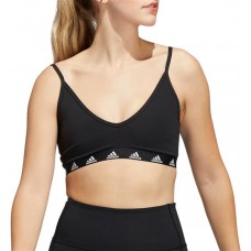 adidas Women's Purebare Light Support Black/White Bra
