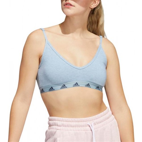 adidas Women's Purebare Light Support Magic Grey Bra adidas Women's Purebare Light Support Magic Grey Bra