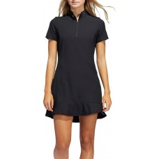adidas Women's Short Sleeve Primeblue Golf Black Dress