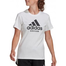 adidas Women's Soccer Logo White T-Shirt