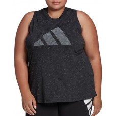 adidas Women's Sportswear Future Icons Winners 3.0 Tank Black Melange Top adidas Women's Sportswear Future Icons Winners 3.0 Tank Black Melange Top
