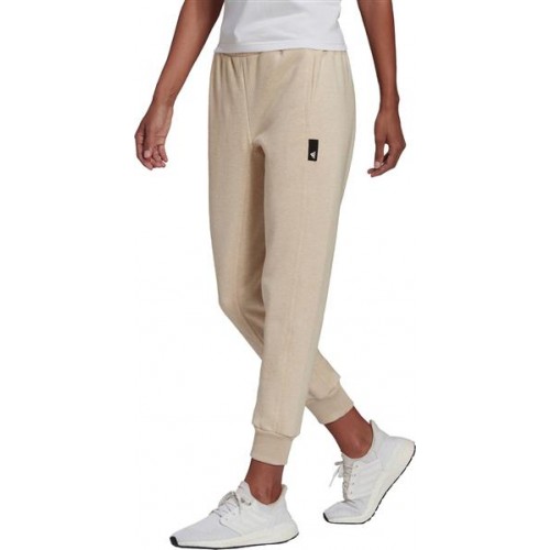 adidas Women's Studio Lounge Fleece Beige Multi Pants adidas Women's Studio Lounge Fleece Beige Multi Pants