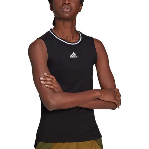 adidas Women's Tennis Match Tank Black/White Top adidas Women's Tennis Match Tank Black/White Top