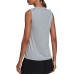 adidas Women's Tennis Match Tank Halo Silver Top adidas Women's Tennis Match Tank Halo Silver Top