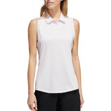 Adidas Women's Ultimate 365 Sleeveless Polo Almost Pink Shirt