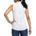 Adidas Women's Ultimate 365 Sleeveless Polo White Shirt
