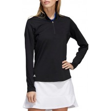 adidas Women's Ultimate365 Sun Protection Long Sleeve Golf Black Shirt
