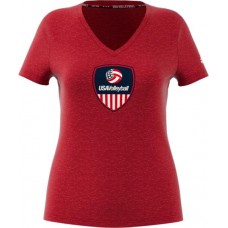 adidas Women's USA Volleyball Power Red/White T-Shirt adidas Women's USA Volleyball Power Red/White T-Shirt