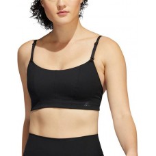 adidas Women's Yoga Studio Light Support Black Bra