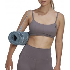 adidas Women's Yoga Studio Light Support Trace Grey Bra adidas Women's Yoga Studio Light Support Trace Grey Bra