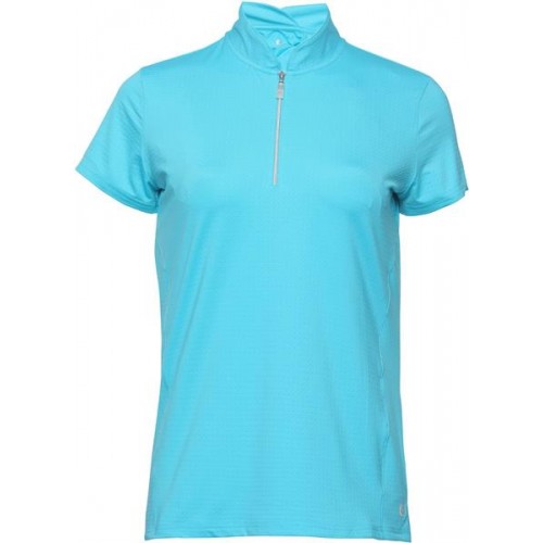 Bette & Court Women's Petal 1/4 Zip Mock Neck Golf Malibu Polo Bette & Court Women's Petal 1/4 Zip Mock Neck Golf Malibu Polo