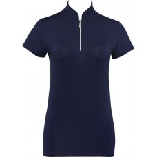 Bette & Court Women's Petal 1/4 Zip Mock Neck Golf Pacific Polo Bette & Court Women's Petal 1/4 Zip Mock Neck Golf Pacific Polo