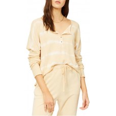 Billabong Women's Any Day Tie-Dyed Long Sleeve Tan Shirt Billabong Women's Any Day Tie-Dyed Long Sleeve Tan Shirt