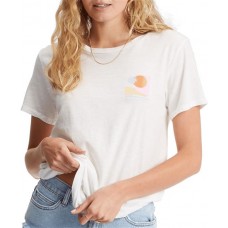 Billabong Women's Modern Lovers Short Sleeve Salt Crystal T-Shirt Billabong Women's Modern Lovers Short Sleeve Salt Crystal T-Shirt
