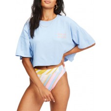 Billabong Women's Only Today Short Sleeve Blue T-Shirt Billabong Women's Only Today Short Sleeve Blue T-Shirt